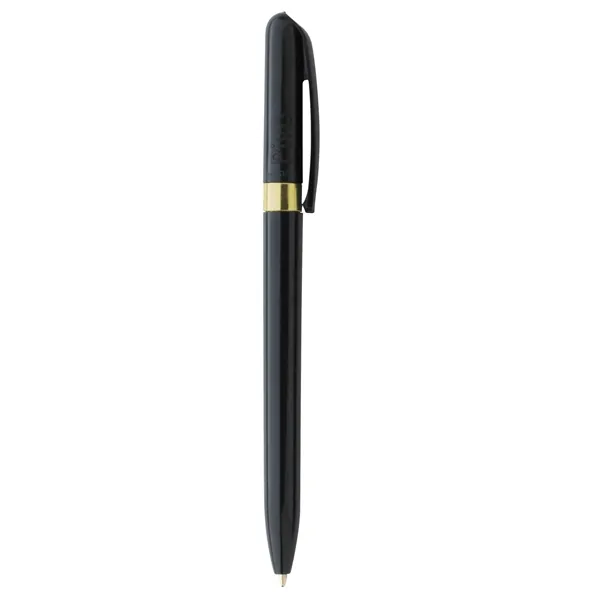 Black Gold Band Click Pen